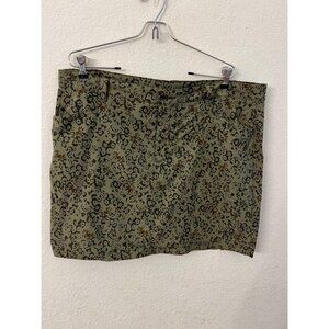 Eddie Bauer Womens Floral Print Skirt Size 18 Nylon Spandex Blend Machine Washab